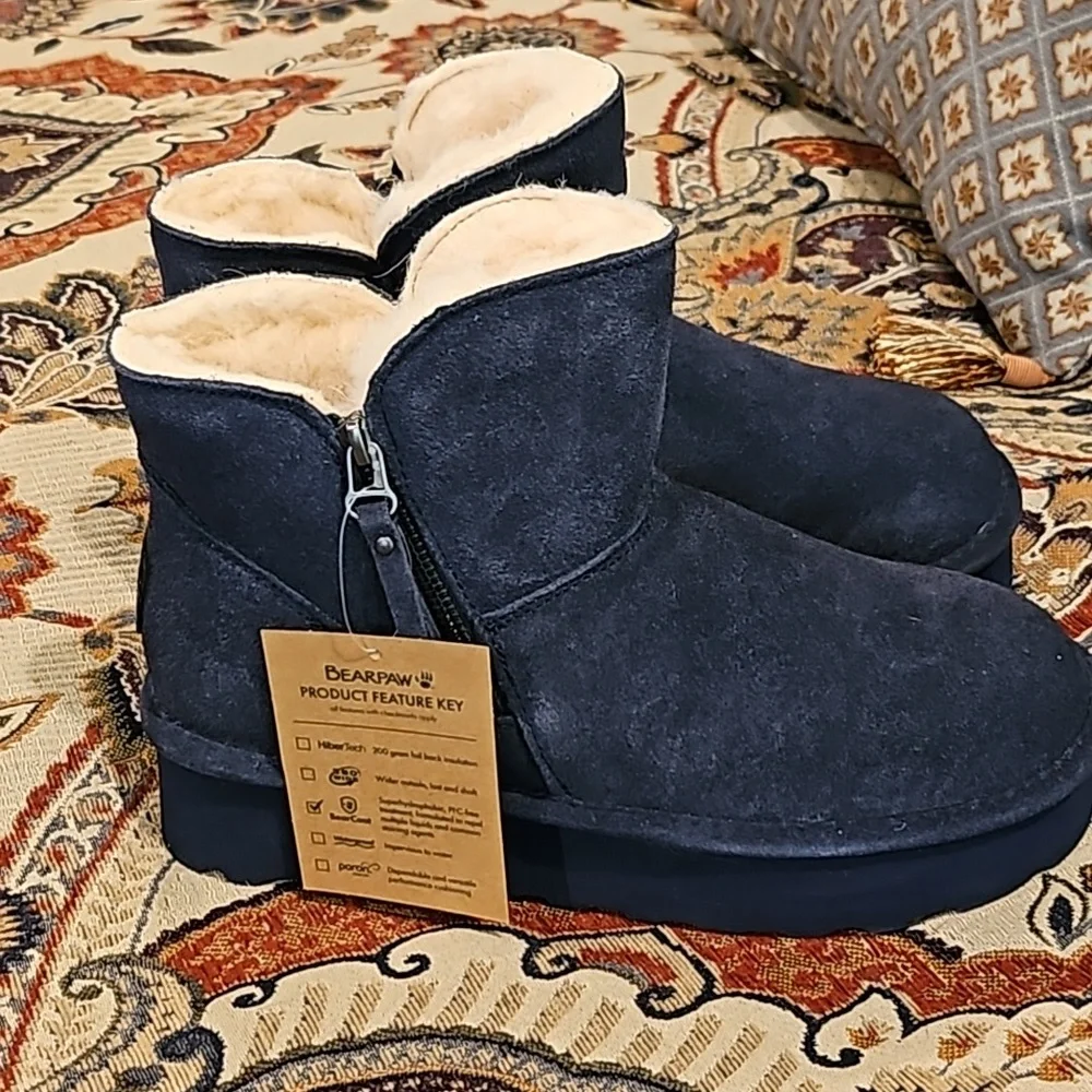BEARPAW: RETRO MAREN: Cadet Navy OR Eggplant Sz 9 - BNIB! - Picture 7 of 14